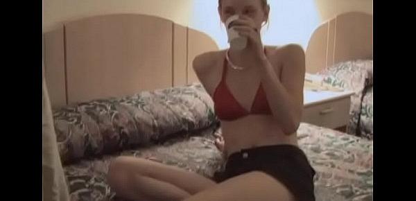  Amateur angel roughly fucked and forced to swallow